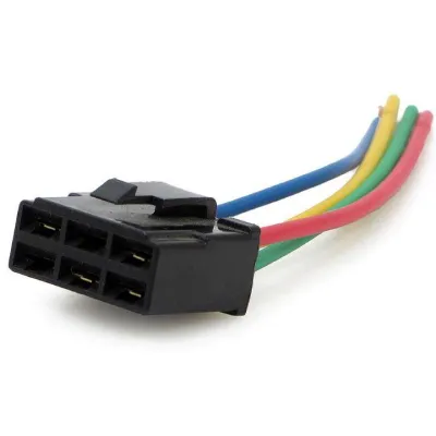 سفارش سوکت سیم دار رله فن پراید انژکتوری با بهترین قیمت و شرایط